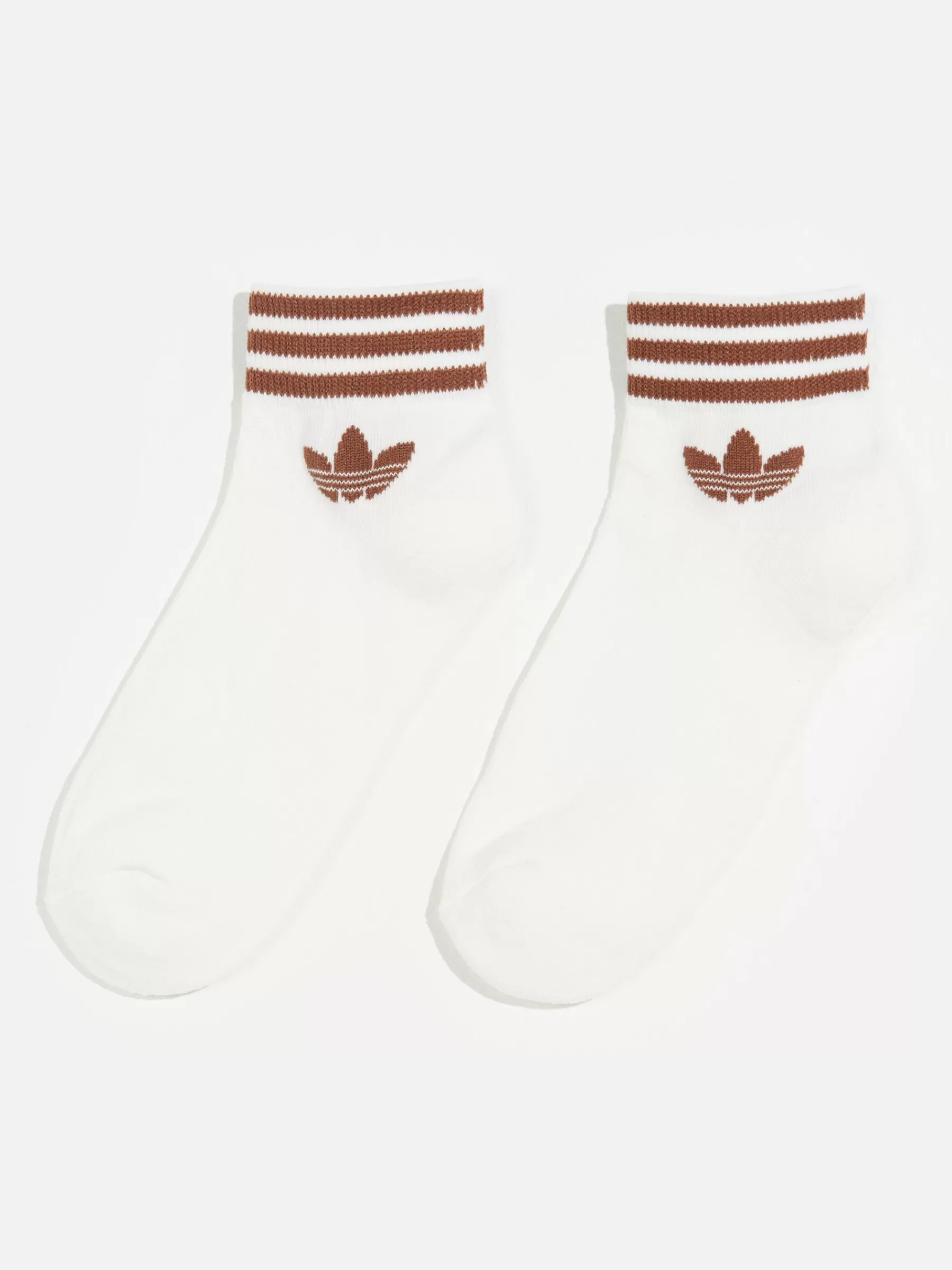 Online Adidas | Island Club Trefoil Ankle Socks 3 Pairs For Women Brown