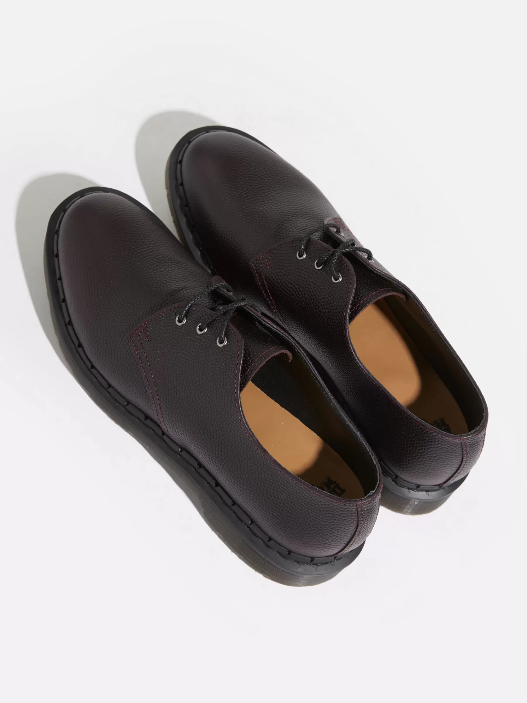 Clearance Dr Martens Dr. Martens | 1461 Pebble Grain Leather Oxfords For Men Dark Brown