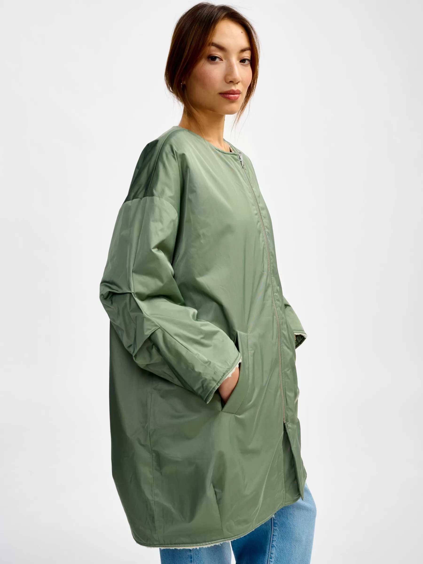 Hot Bellerose Hug Coat Eucalyptus