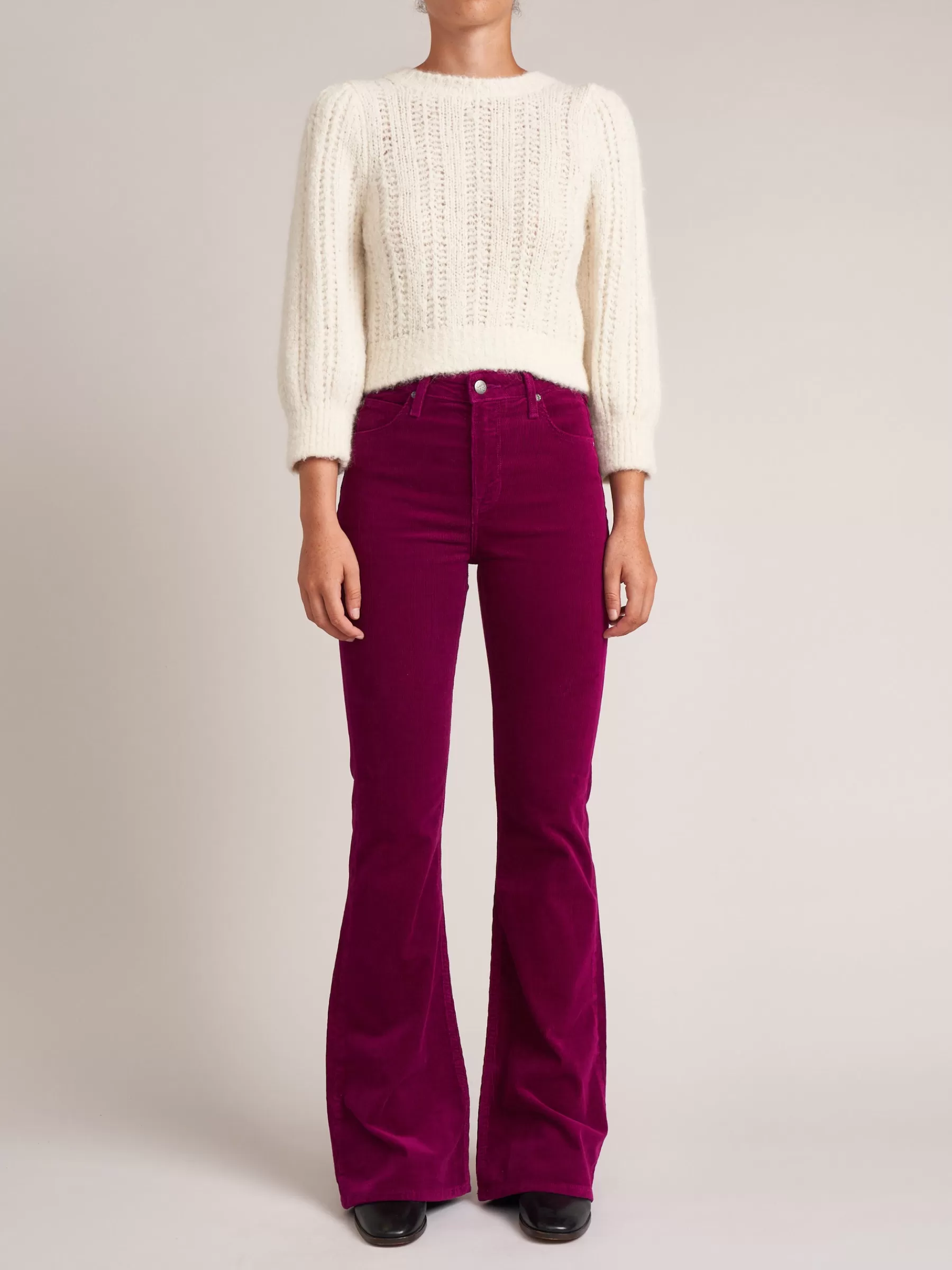 Discount Lee | Breese Flare Corduroy Jeans For Women Purple