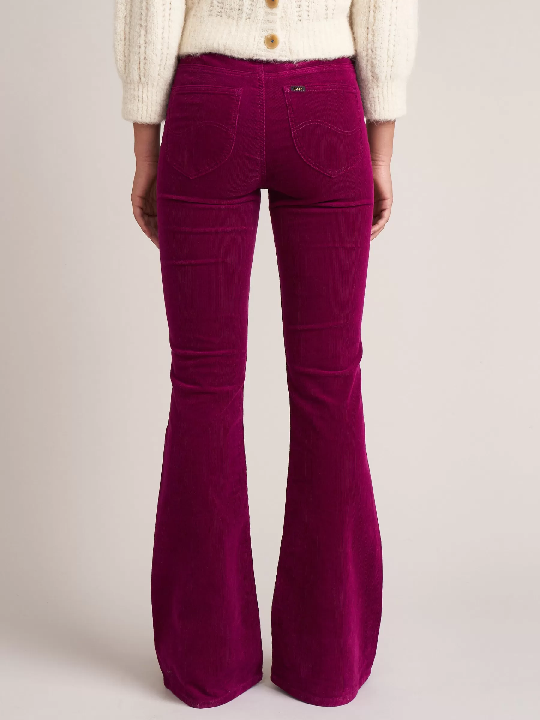 Discount Lee | Breese Flare Corduroy Jeans For Women Purple