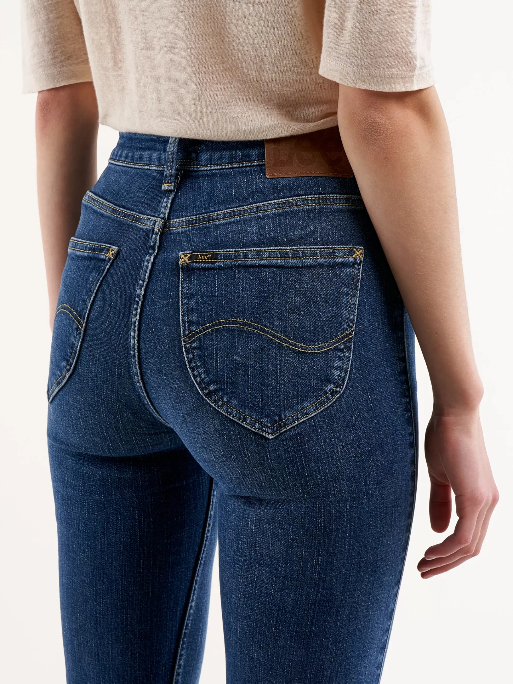 Outlet Lee | Breese Flare Jeans For Women Md Blue Rinse