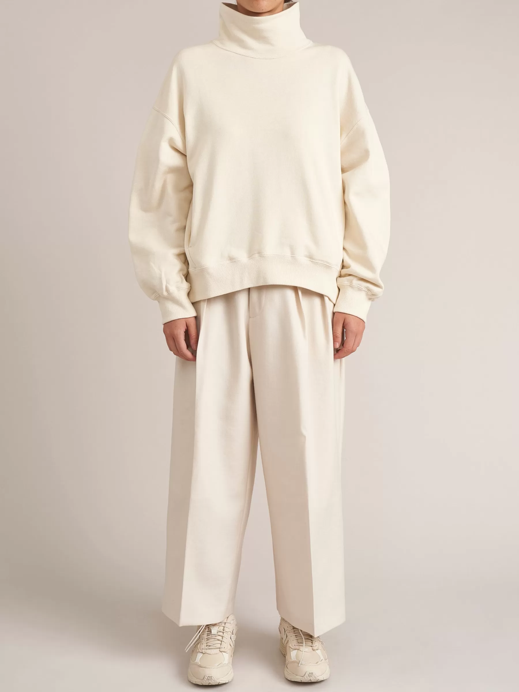 Clearance Nicholson & | French Terry Sweatshirt Beige