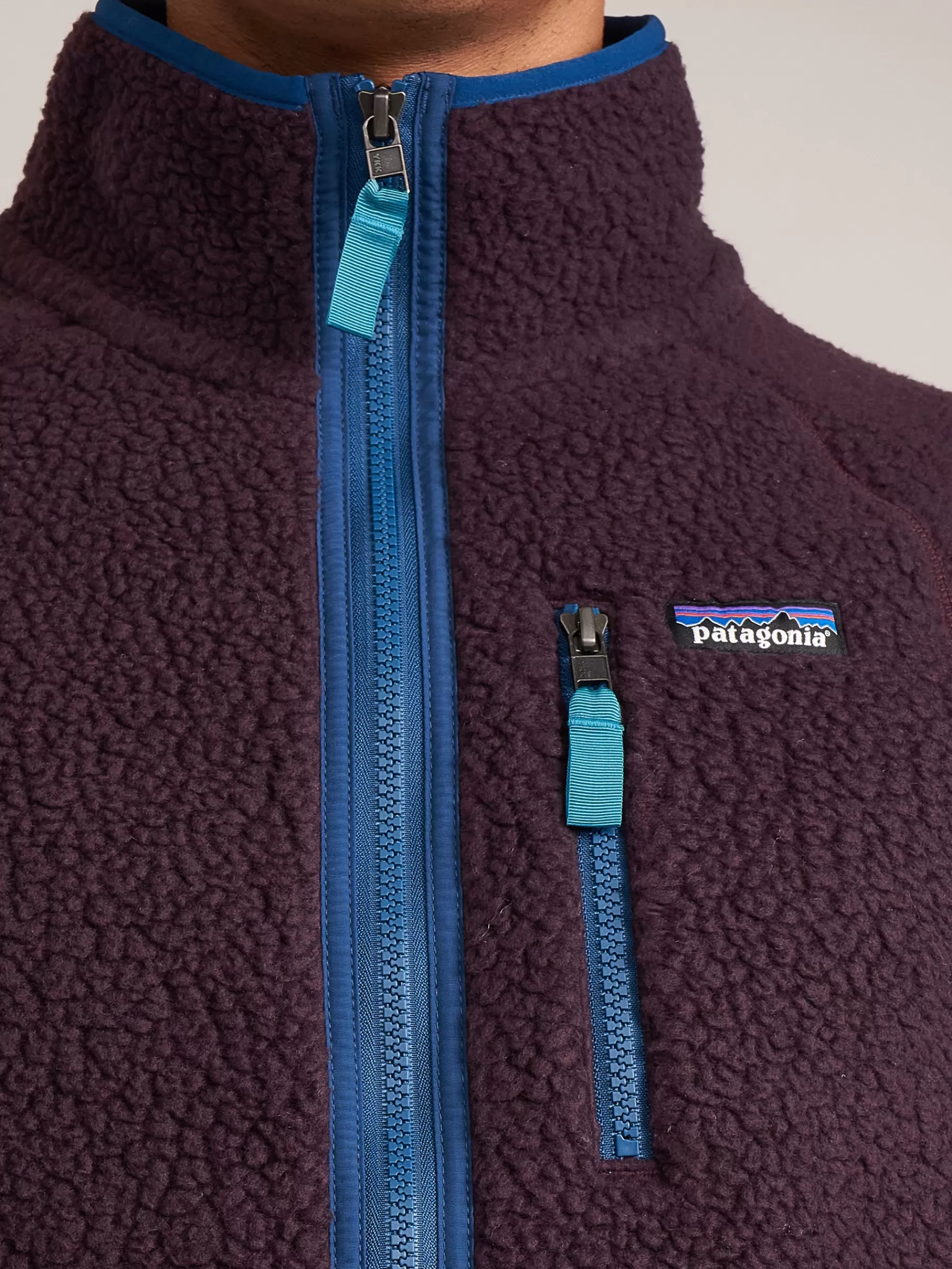 Cheap Patagonia | Retro Pile Fleece Jacket For Men Plum