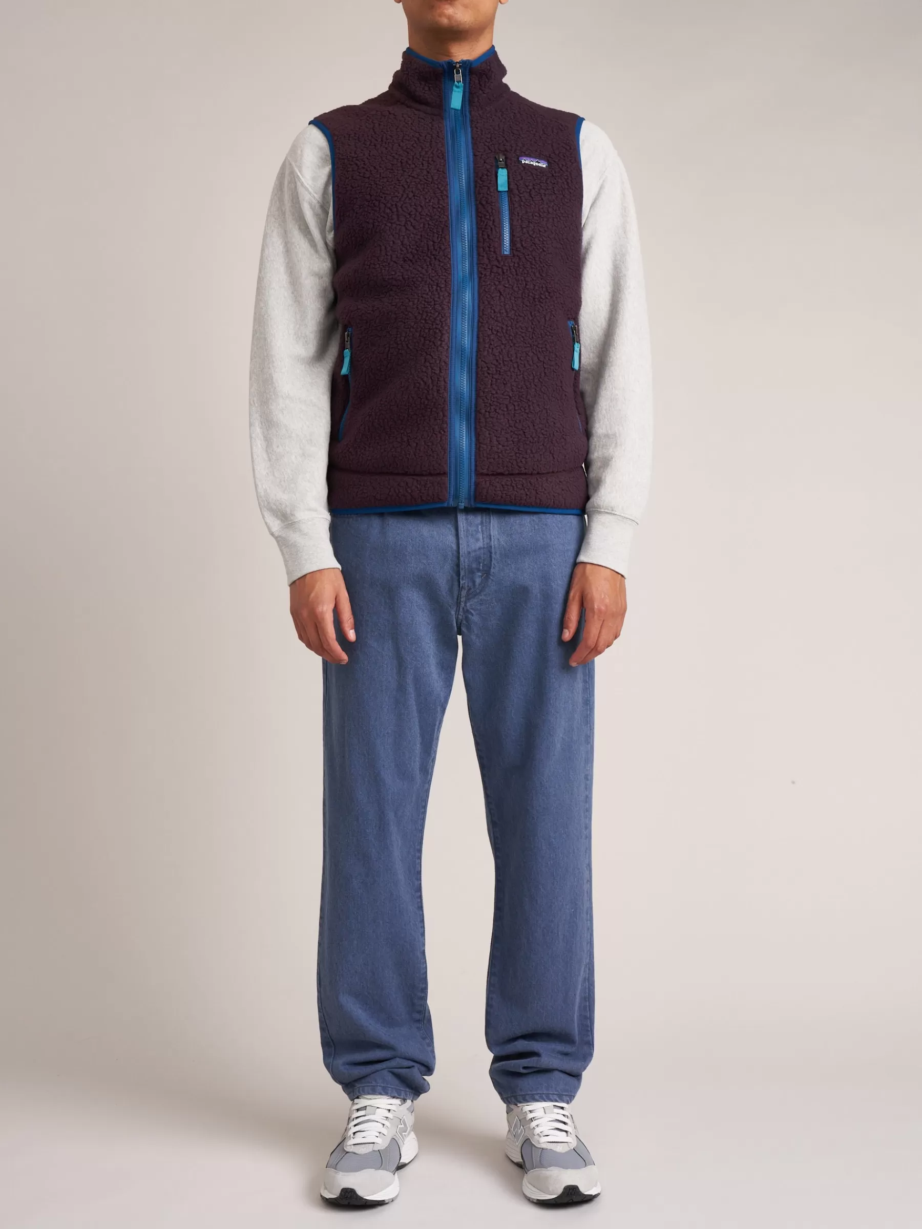Online Patagonia | Retro Pile Fleece Vest For Men Plum