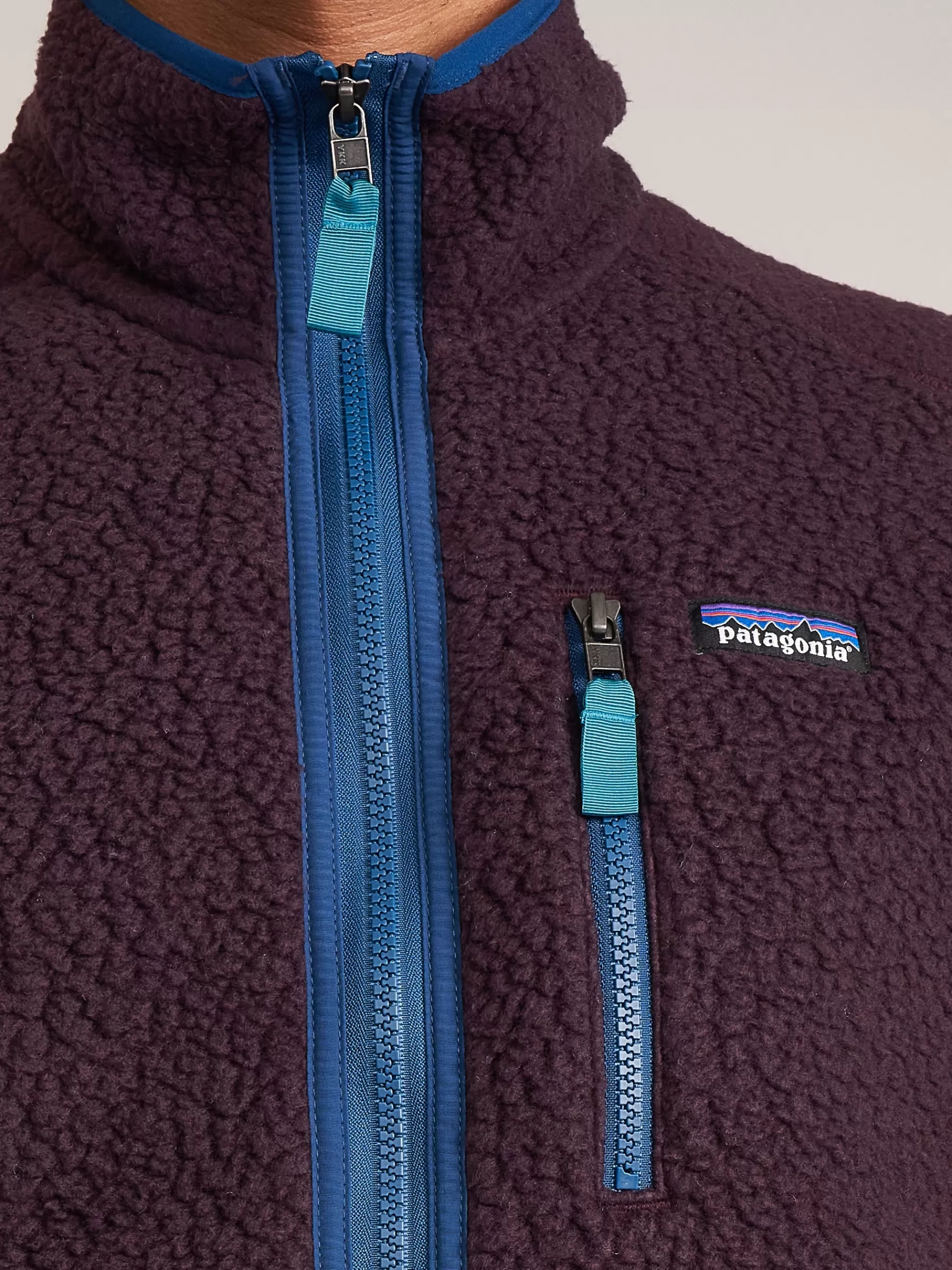 Online Patagonia | Retro Pile Fleece Vest For Men Plum