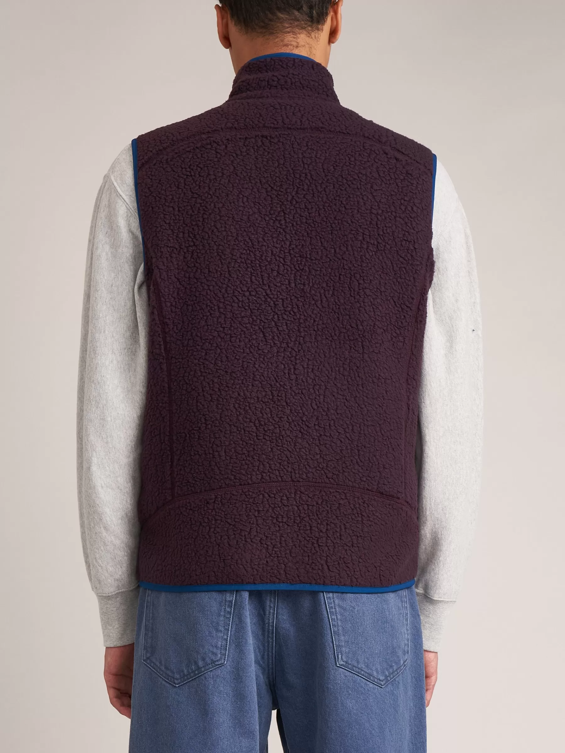 Online Patagonia | Retro Pile Fleece Vest For Men Plum