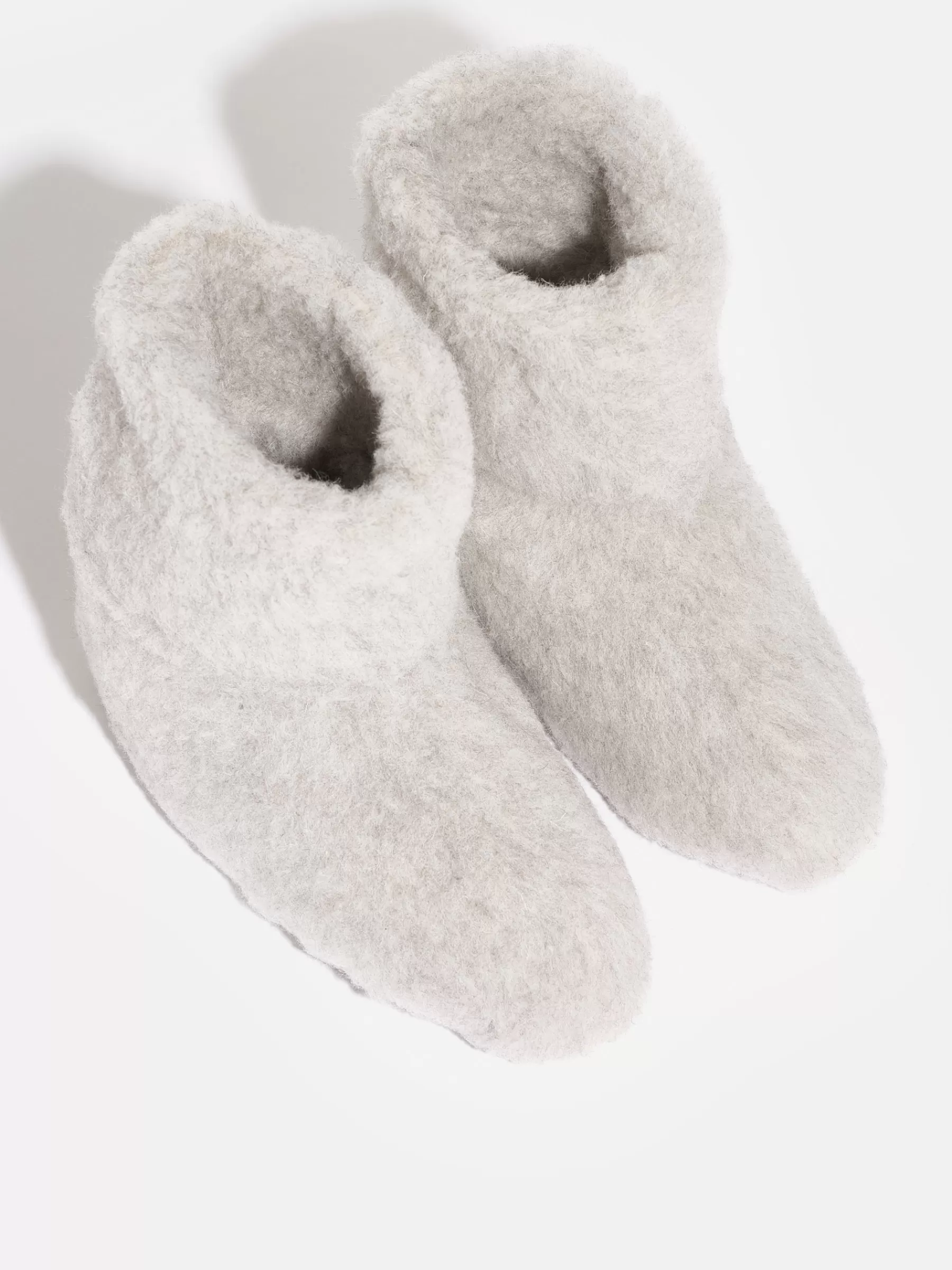 Clearance Yoko Wool | Bootie Slippers For Women Light Grey