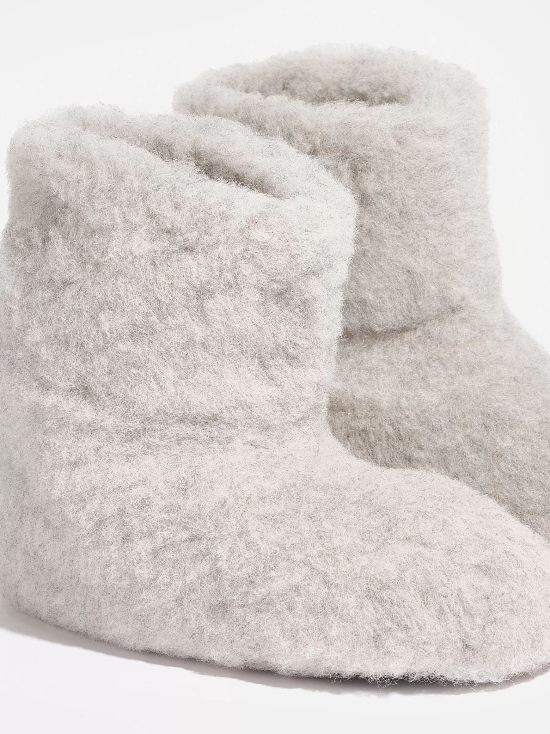 Clearance Yoko Wool | Bootie Slippers For Women Light Grey